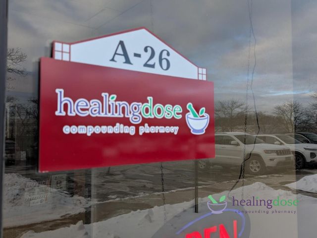 Healing Dose Compounding Pharmacy storefront sign exterior